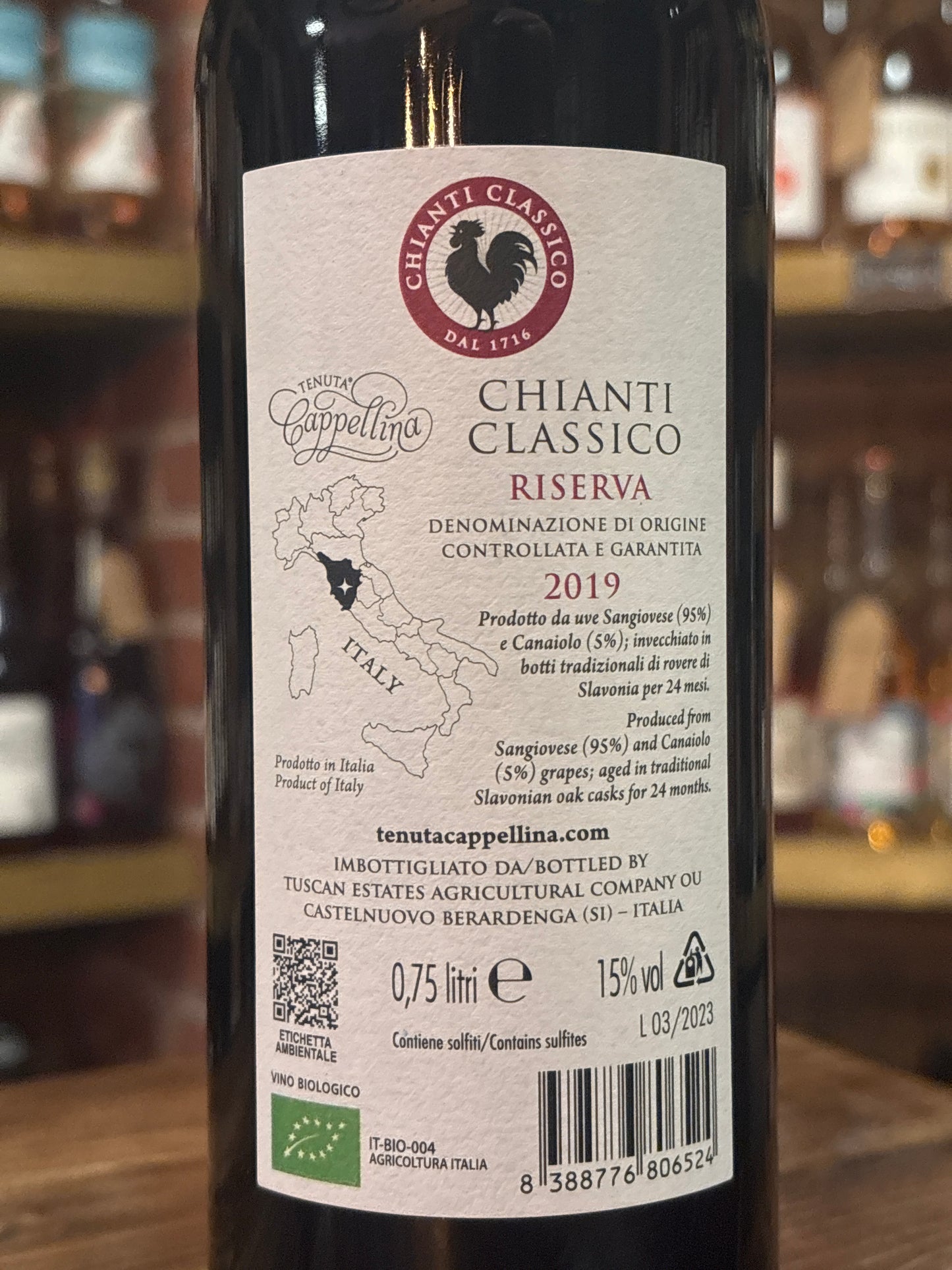 Tenuta Cappellina Chianti Classico Riserva DOCG 2019