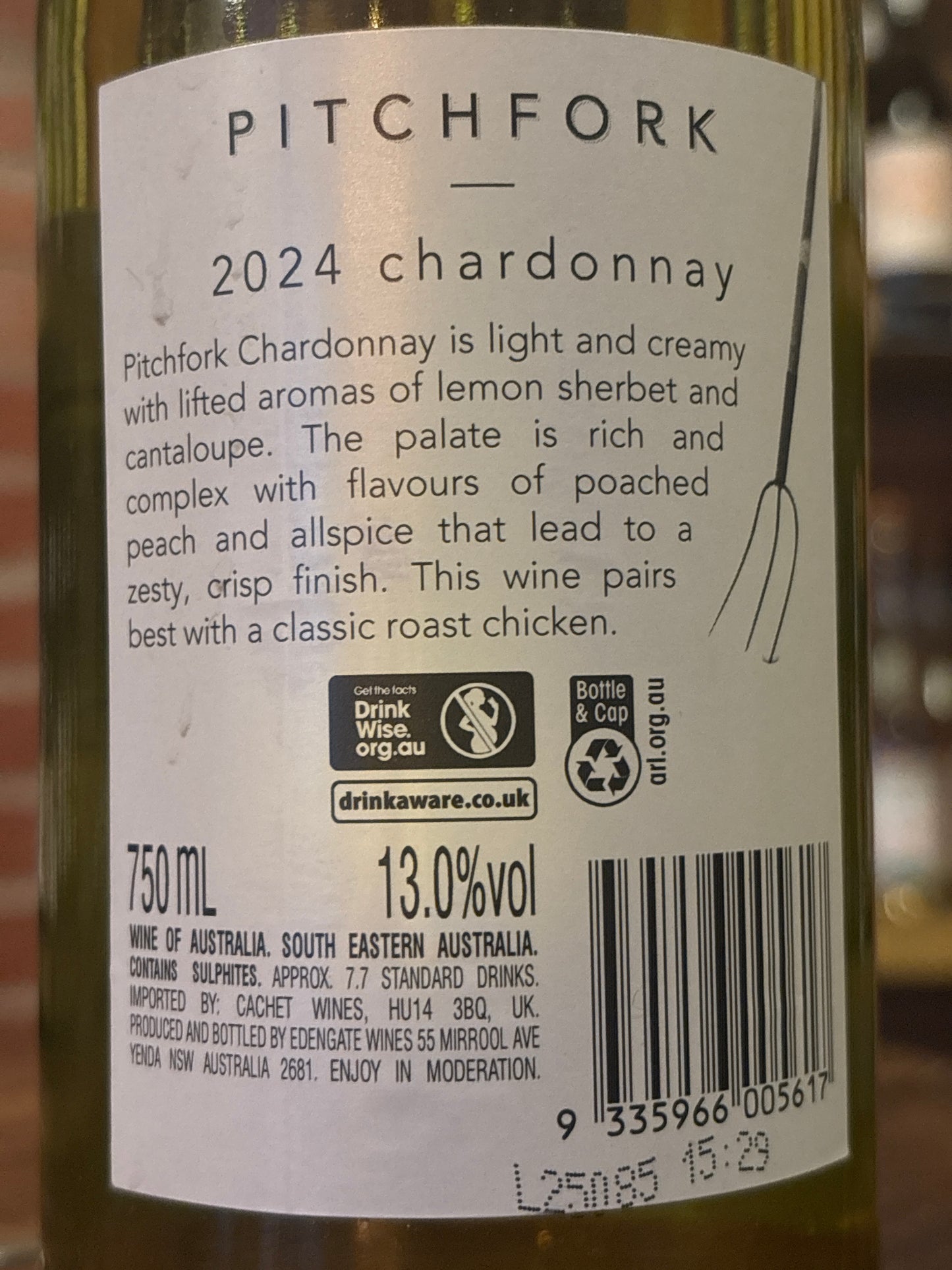 Pitchfork Chardonnay 2024