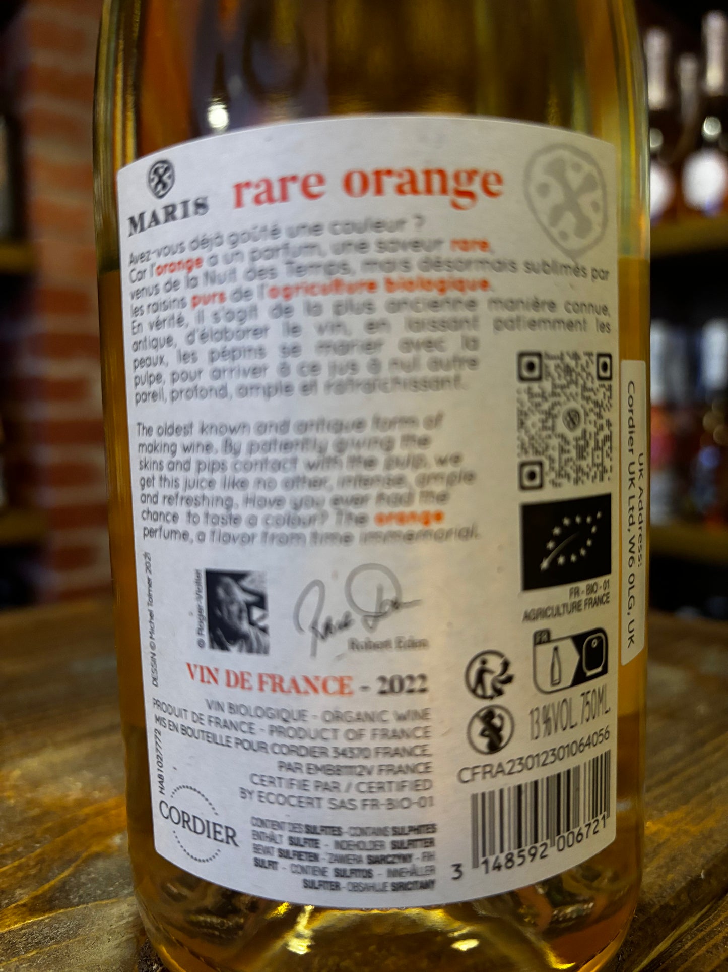 CHATEAU MARIS RARE ORANGE