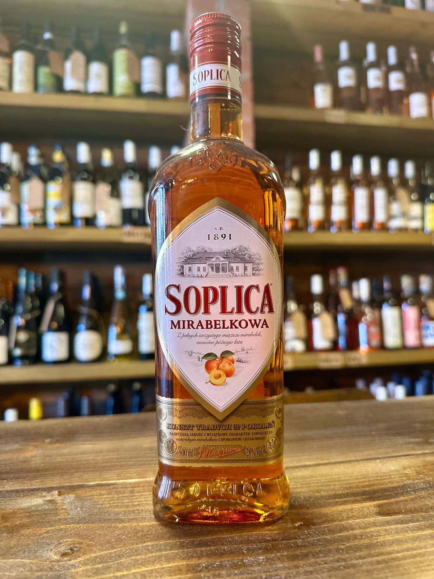 SOLICA MIRABELLE LIQUEUR 28% vol. 500 ml.