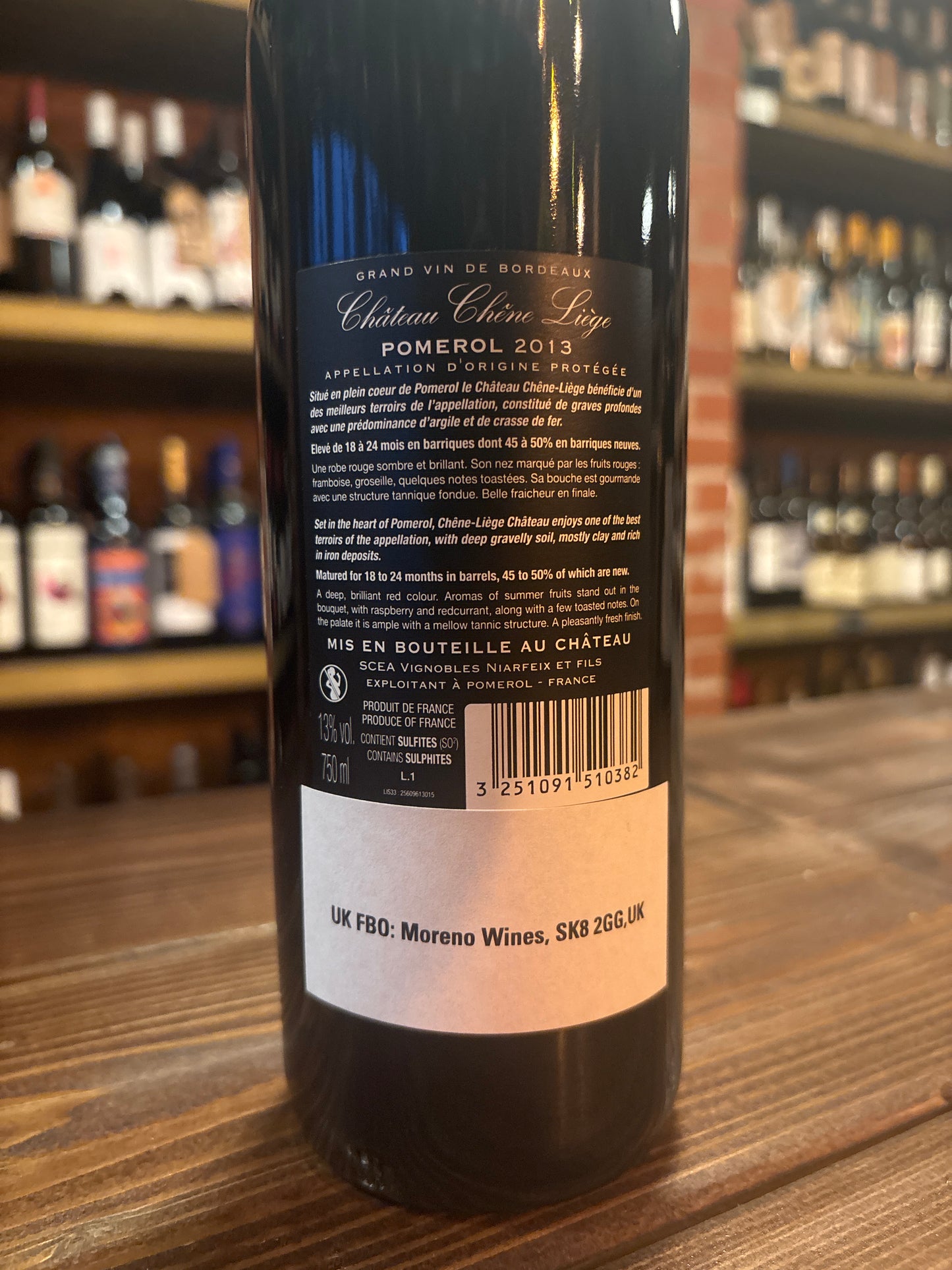 Château Chêne Liège Pomerol 2013