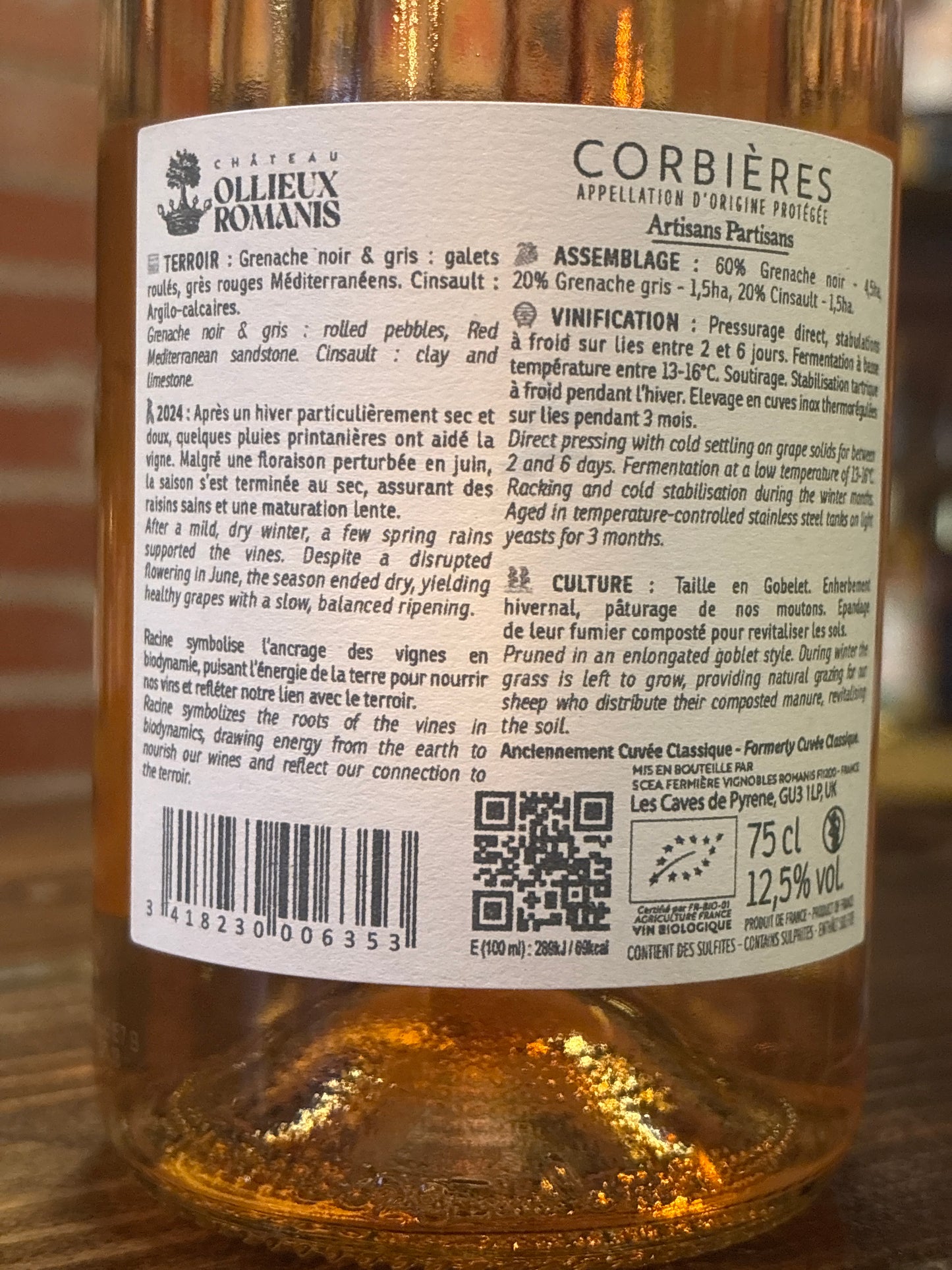 Château Ollieux Romanis Racine Rosé 2024