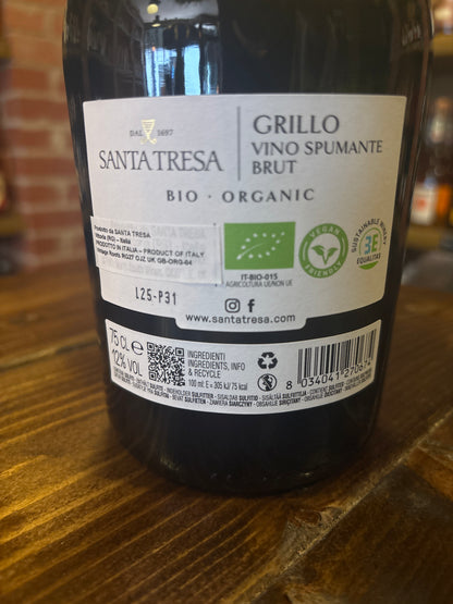 Santa Tresa Il Grillo Organic Sparkling Brut