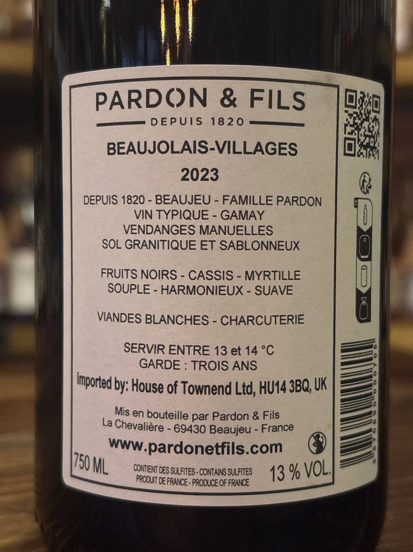 Beaujolais Villages 2023  Domaine Pardon