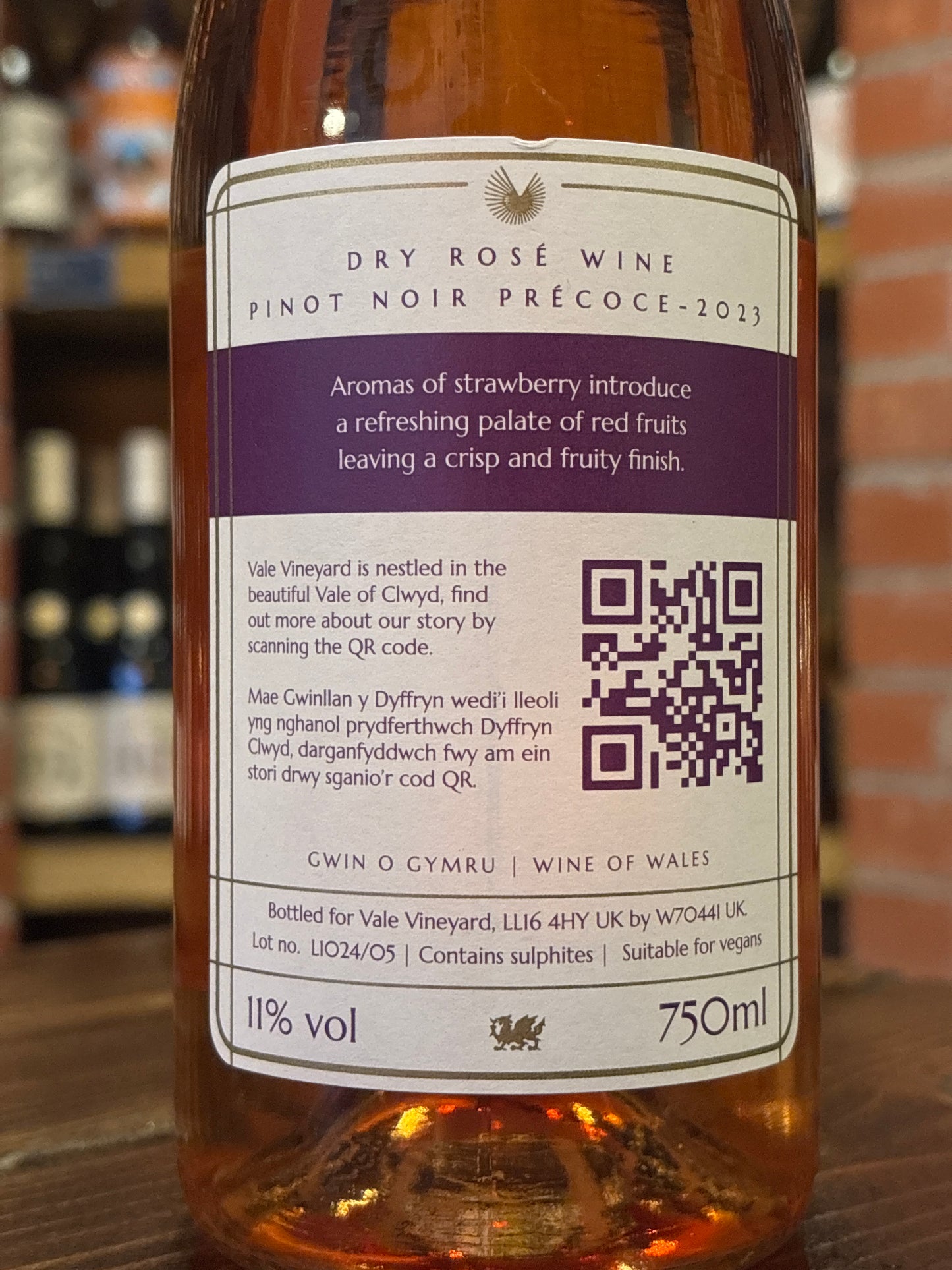 Vale Vineyard Rosé Wine