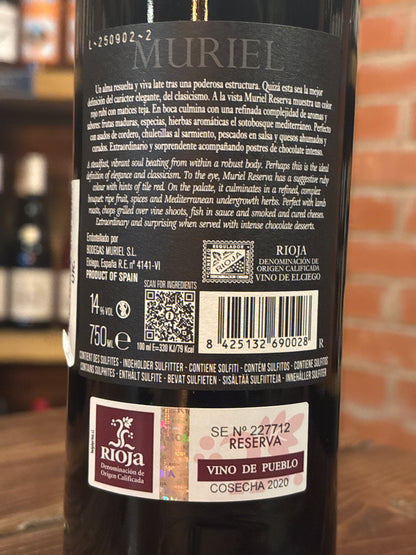 Muriel Reserva 2020 Rioja