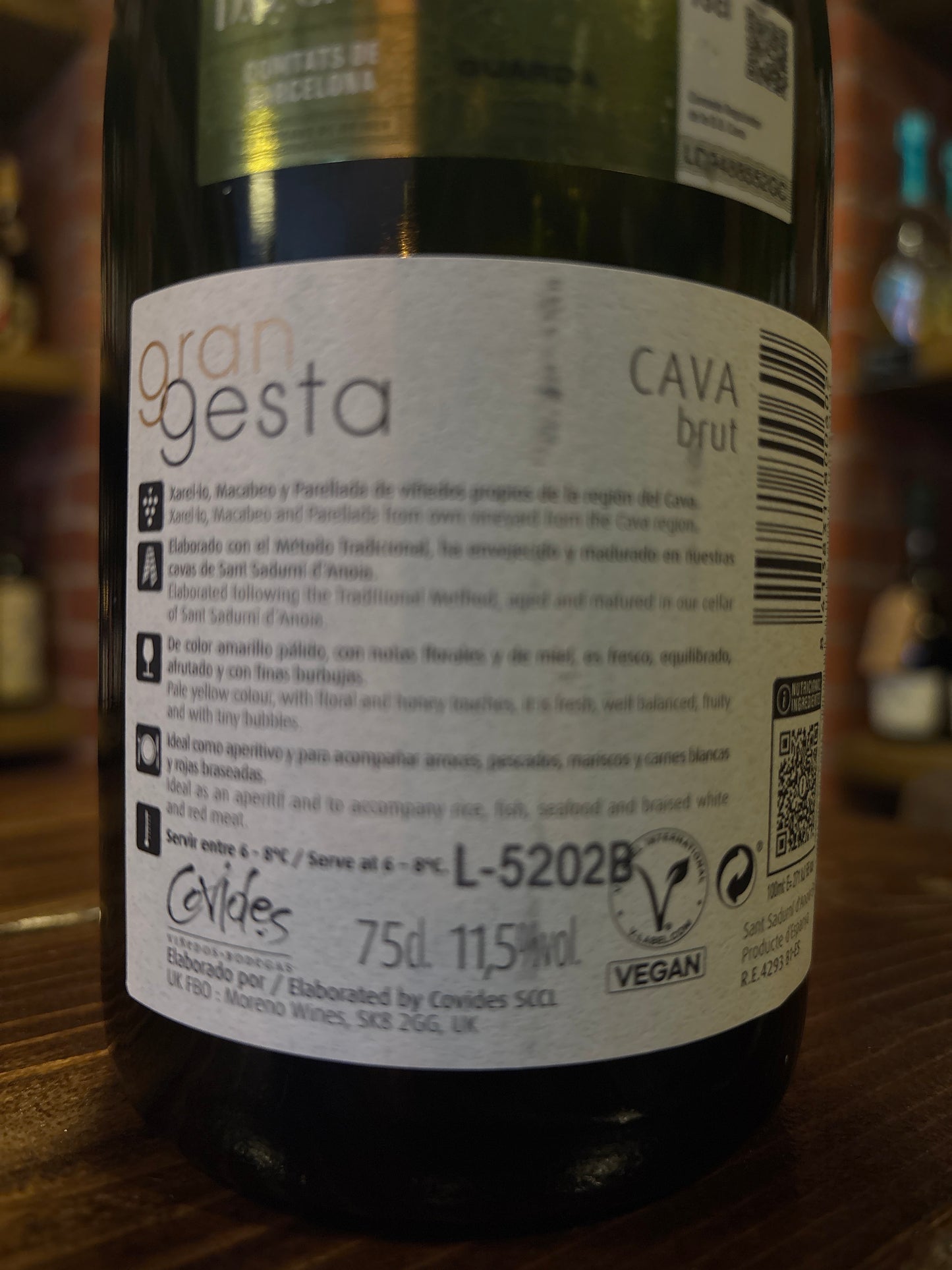 Gran Gesta Brut Cava – Fresh, Elegant Sparkling Wine from Penedès, Spain