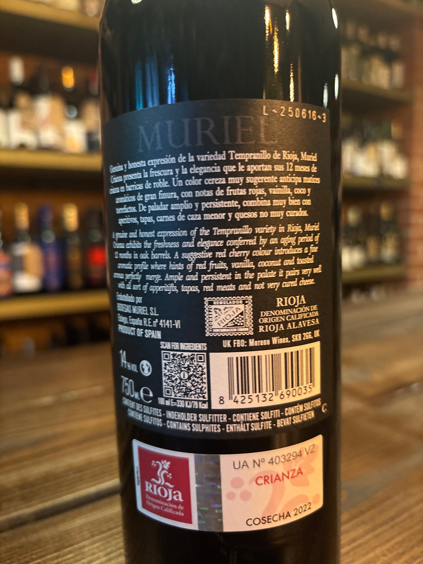 Muriel Crianza Rioja 2022