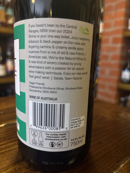 New South Wales Natural Wine Company Organic Shiraz 2024