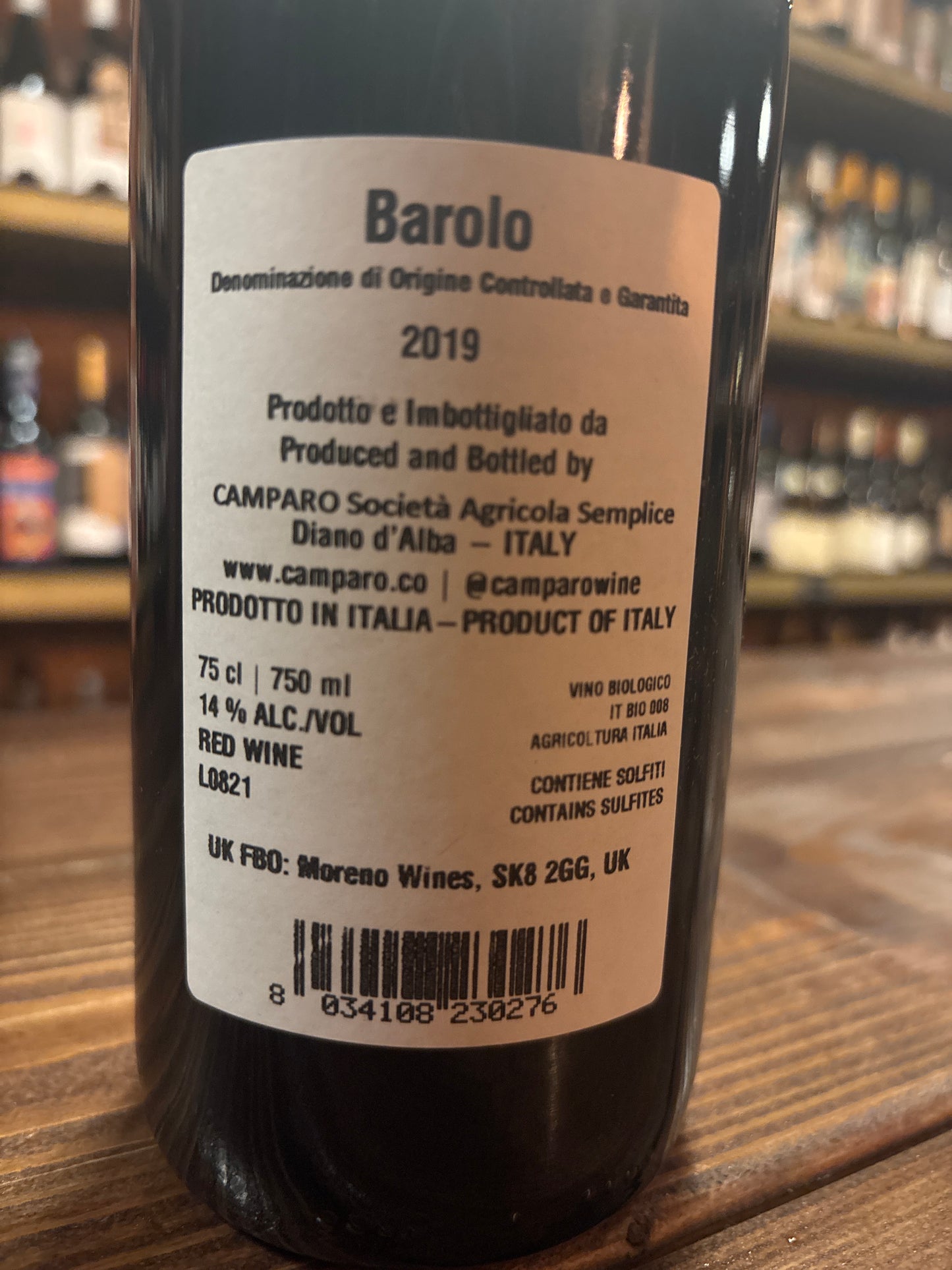 Camparo Barolo DOCG 2019