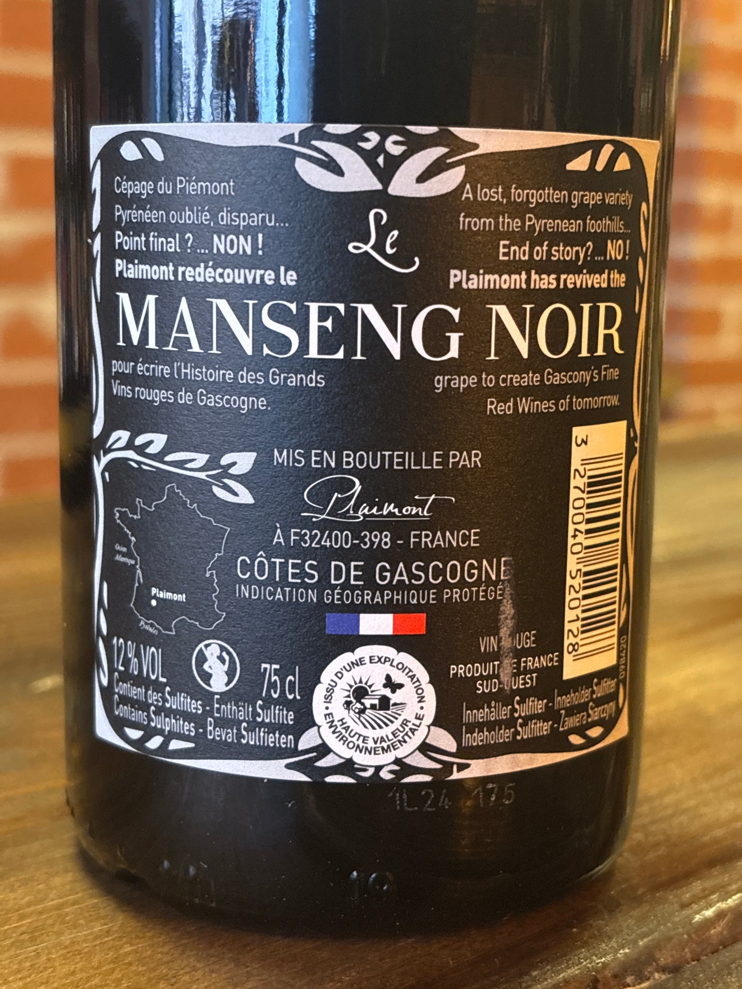 Producteurs de Plaimont “Le Manseng Noir” 2023