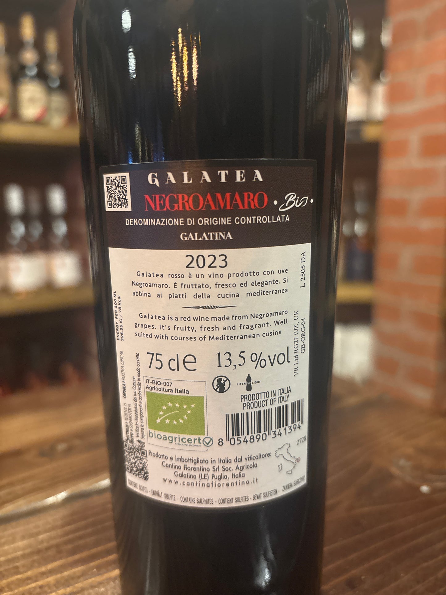 Cantina Fiorentino Galatina DOC Negroamaro “Galatea” 2023