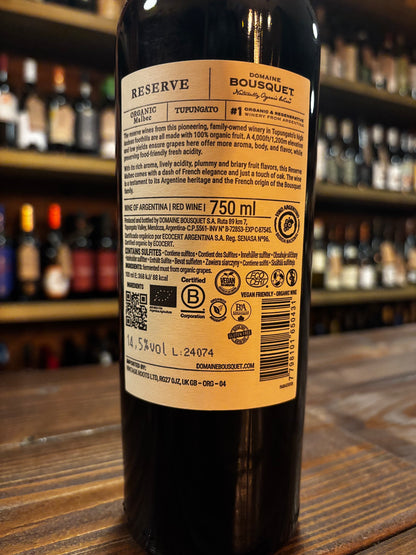 Domaine Bousquet Reserve Organic Malbec2022