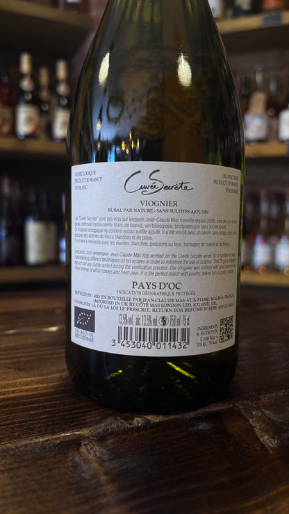 Paul Mas Cuvée Secrète Viognier 2024 – No Added Sulphur White Wine from Languedoc