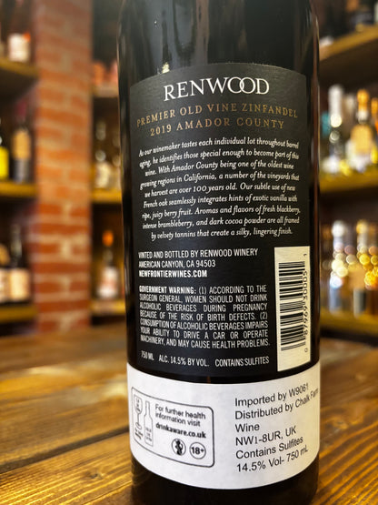RENWOOD OLD VINE ZINFANDEL 2019