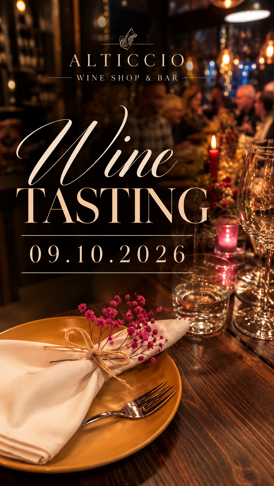 Wine Tasting Evening with Peter -  09 October 2026